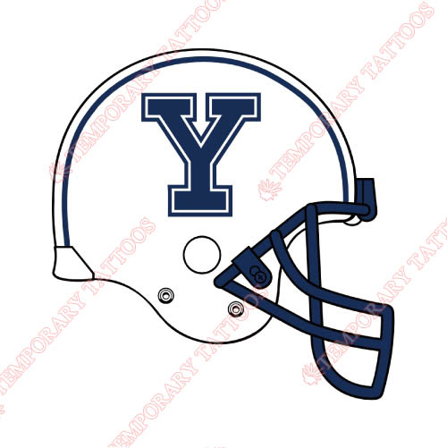 Yale Bulldogs Customize Temporary Tattoos Stickers NO.7094